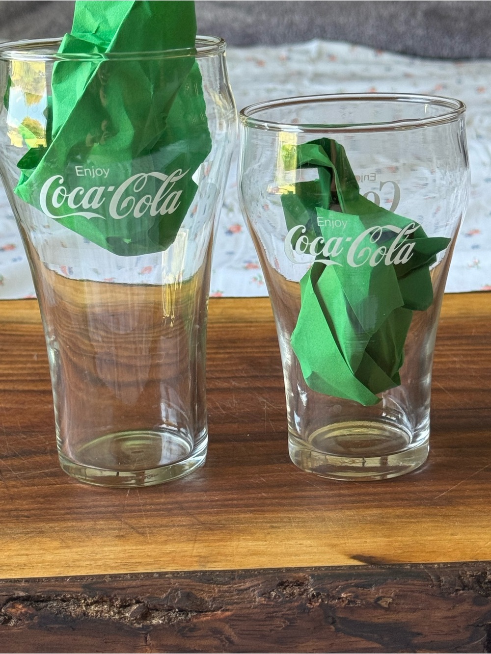 Coca Cola Clear Glasses